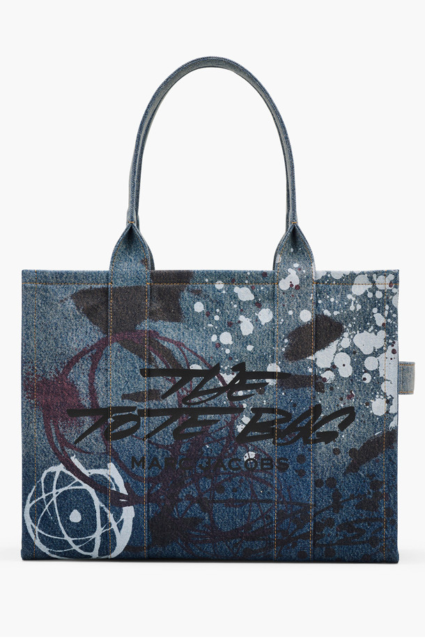 MARC JACOBS - 토트백 - Futura Denim Tote Bag The Large Tote_Indigo multi (2F4HTT023H05-404)