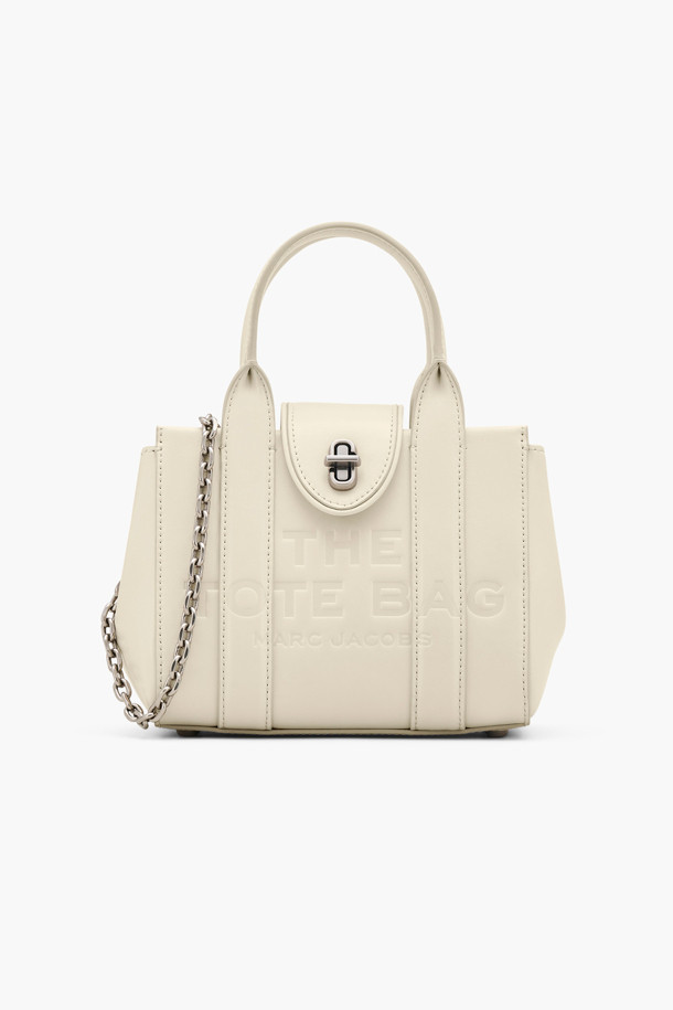 MARC JACOBS - 크로스백 - Leather Turnlock The Crossbody Tote_Cloud white (2F4HCR015H04-123)