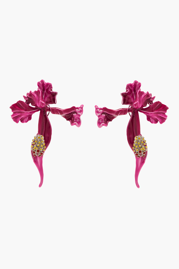 MARC JACOBS - 귀걸이 - Floral Earrings_Silver/Hot Pink Multi (2S4JER001J07-04)