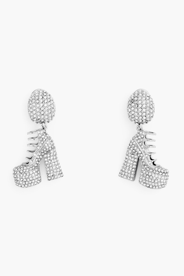 MARC JACOBS - 귀걸이 - Kiki Crystal Boots Earrings_Silver/Crystal (2R3JER001J77-059)