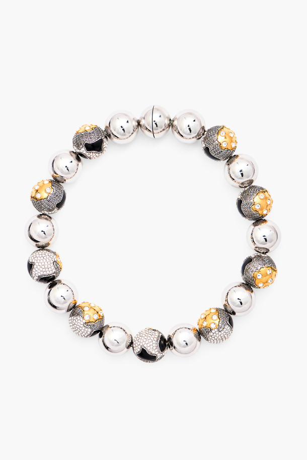 MARC JACOBS - 목걸이 - Patchwork Statement Necklace_Silver Multi (2S4JNC001J27-098)