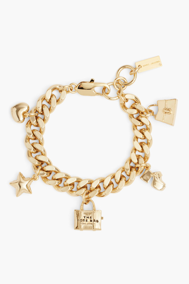 MARC JACOBS - 팔찌/발찌 - Mini Icon Charm Bracelet_Light Antique Gold (2F3JBR001J60-970)