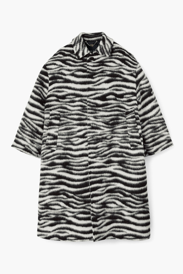 MARC JACOBS - 코트 - Zebra Brushed Coat_Black/White (2F4RCT043W08-005)