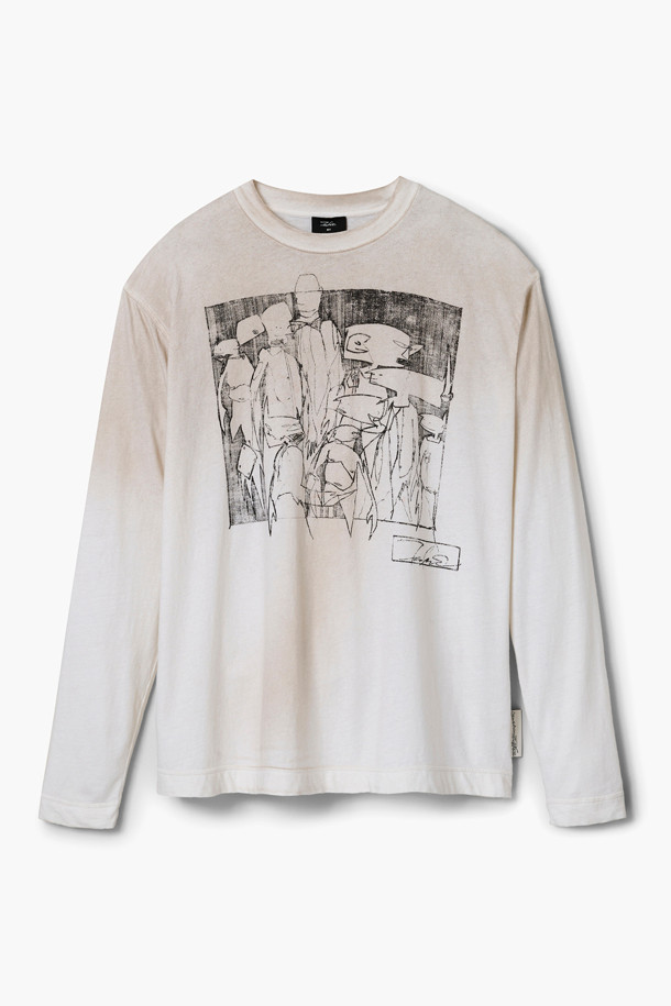 MARC JACOBS - 긴팔티셔츠 - Futura Oversized Longsleeve_Dirty white (2F4RTP043C03-192)