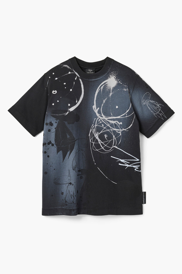 MARC JACOBS - 반팔티셔츠 - Futura Big Tee_Black (2F4RTP002C05-001)