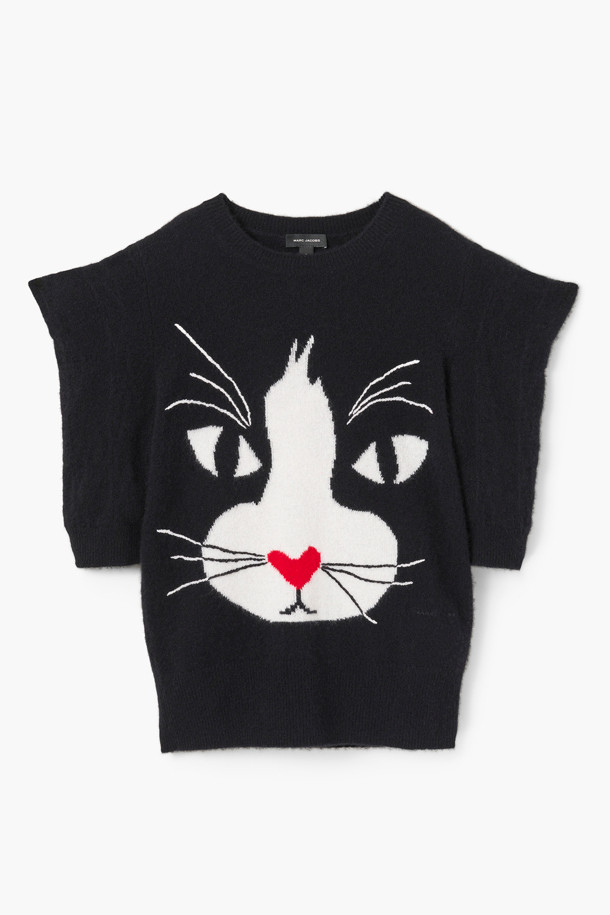 MARC JACOBS - 스웨터 - The Cat Sweater_Black (2F4RTP001K62-001)