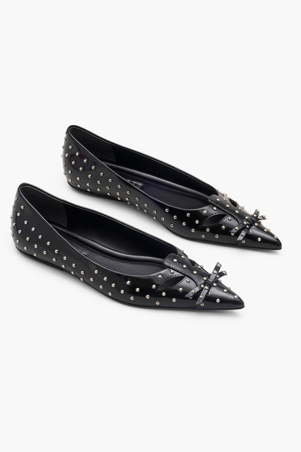 MARC JACOBS - 플랫 - Glam Stud Kat The Kat Ballerina_Black (2F4FFL001F10-001)