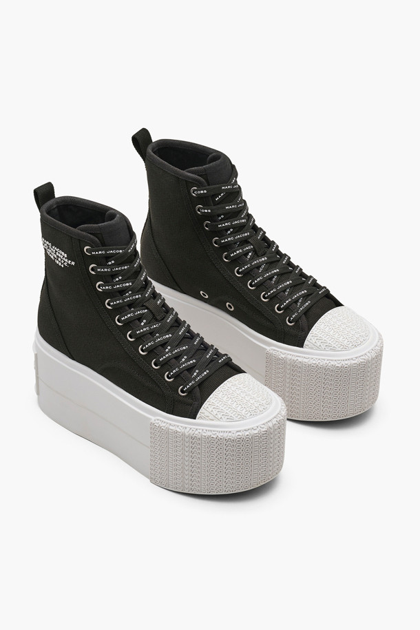 MARC JACOBS - 스니커즈 - Canvas High Top Platform Sneaker_Black (2P4FSN001F01-001)