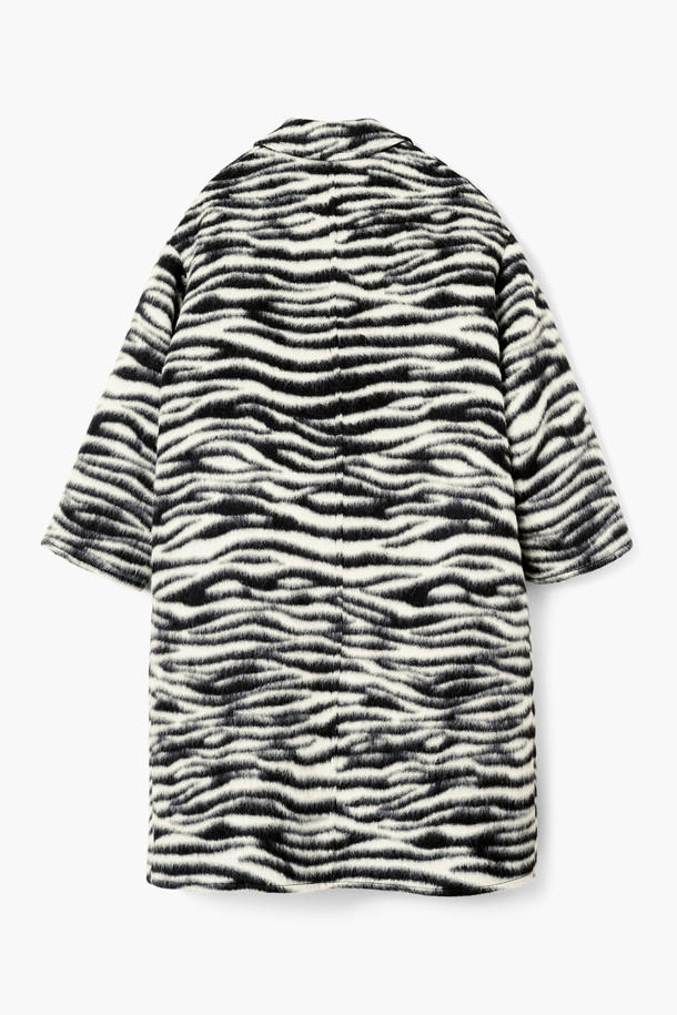 MARC JACOBS - 코트 - Zebra Brushed Coat_Black/White (2F4RCT043W08-005)