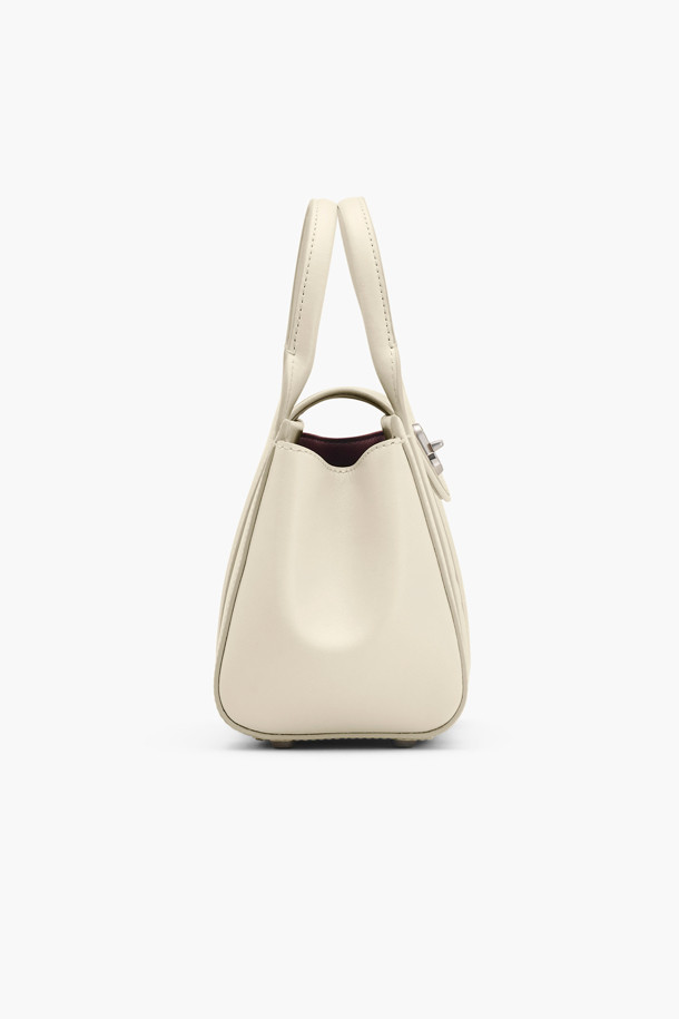 MARC JACOBS - 크로스백 - Leather Turnlock The Crossbody Tote_Cloud white (2F4HCR015H04-123)