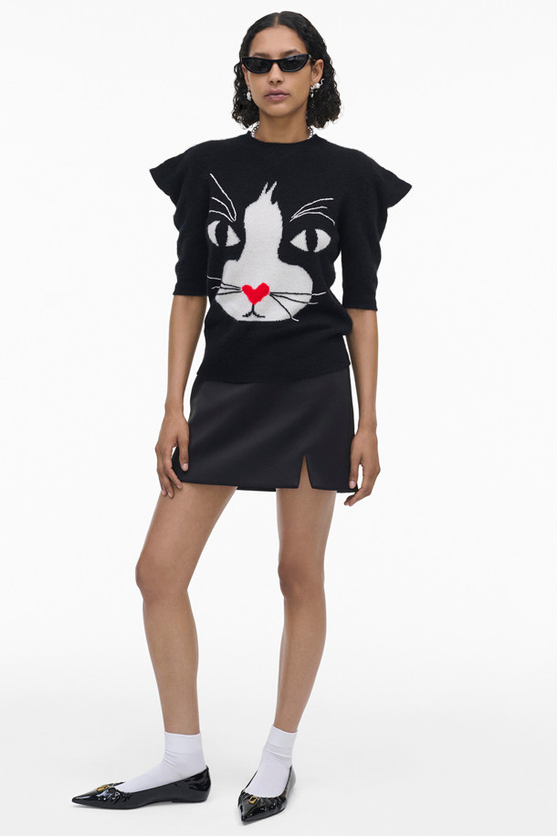 MARC JACOBS - 스웨터 - The Cat Sweater_Black (2F4RTP001K62-001)