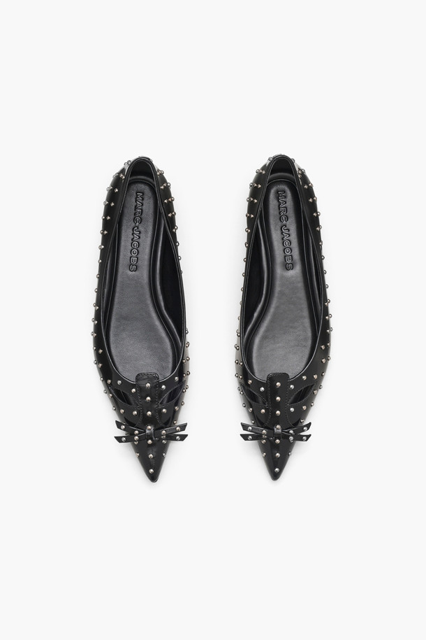 MARC JACOBS - 플랫 - Glam Stud Kat The Kat Ballerina_Black (2F4FFL001F10-001)