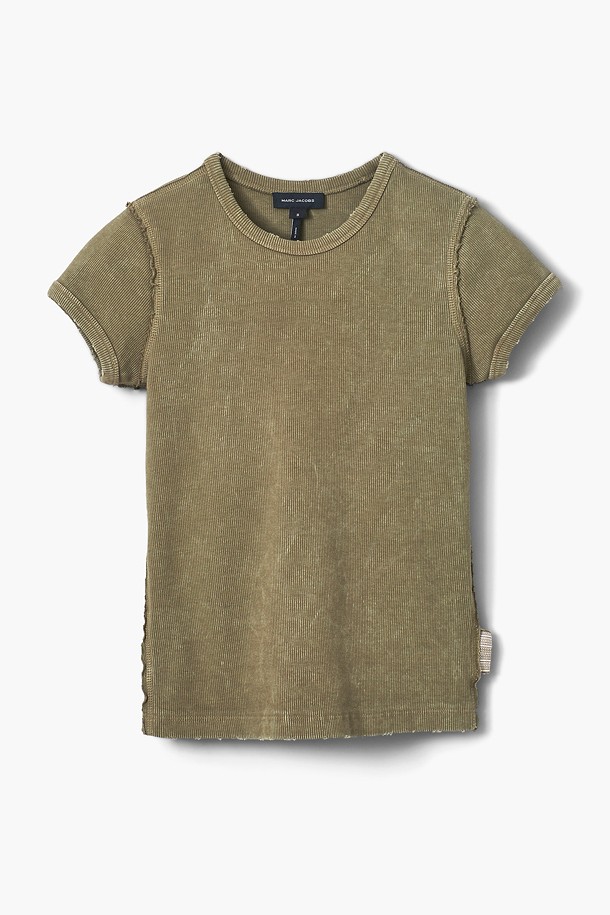 Lee Maglietta Donna Rib Shrunken Tee - Cotone Elasticizzato, Vestibilità Morbida