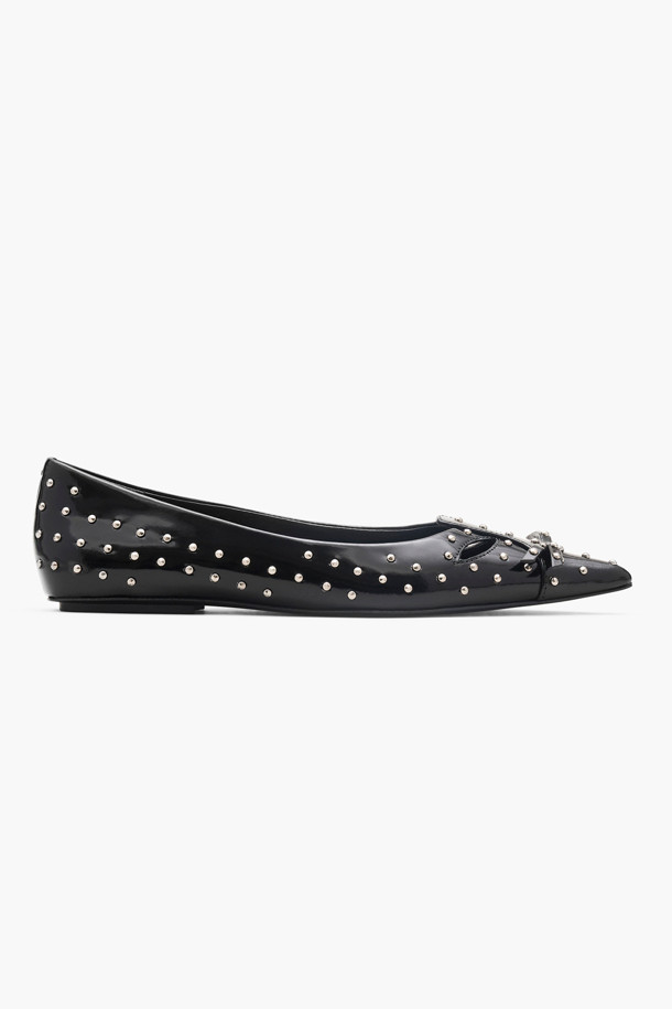 MARC JACOBS - 플랫 - Glam Stud Kat The Kat Ballerina_Black (2F4FFL001F10-001)