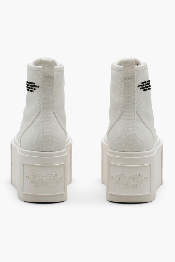 MARC JACOBS - 스니커즈 - Canvas High Top Platform Sneaker_White (2P4FSN001F01-100)