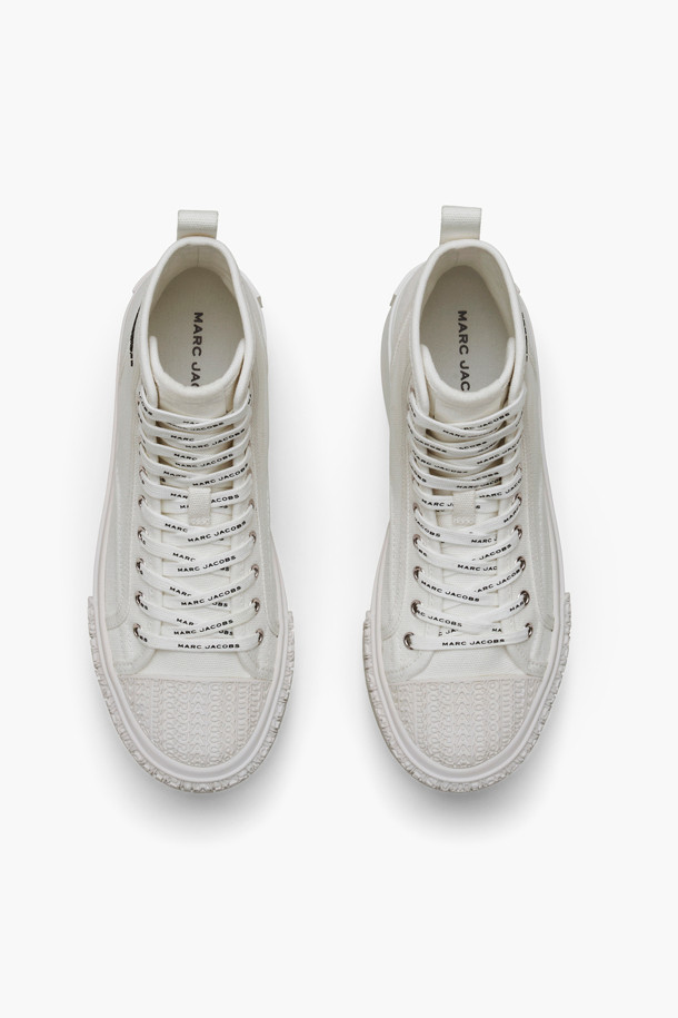 MARC JACOBS - 스니커즈 - Canvas High Top Platform Sneaker_White (2P4FSN001F01-100)