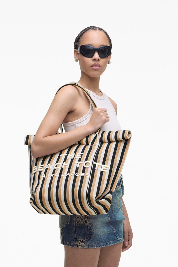 MARC JACOBS - 토트백 - Stripe The Beach Tote_Camel Multi (2P4HTT063H03-233)