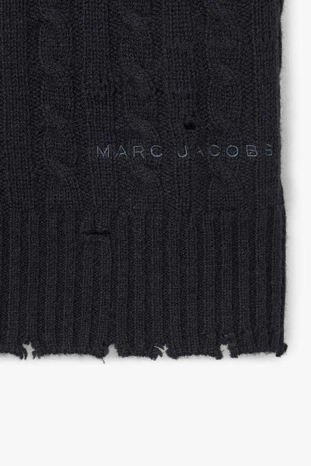 MARC JACOBS - 가디건 - Shrunken Cashmere Cable Cardi_Black (2F4RTP018K18-001)