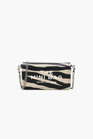 Zebra Leather The Mini Bag_Black/White (2F4SCP003S02-005)