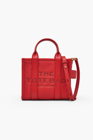 Leather The Crossbody Tote_True Red (H053L01RE22-617)