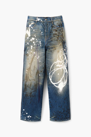 Futura Painted Oversized Jean_Indigo multi (2F4RBT003D08-404)