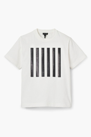 Runway Icons Stripe Box Tee_White (2F4RTP050C63-100)