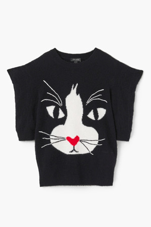 The Cat Sweater_Black (2F4RTP001K62-001)