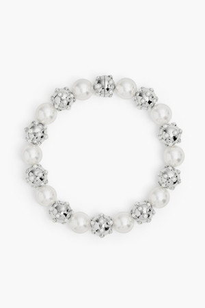 Pearl Dot Statement Necklace_White/Silver (2R3JNC001J52-188)