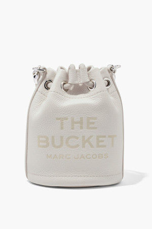 Leather the Mini Bucket_Cotton/Silver (2S3HCR058H03-140)