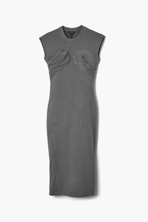 Grunge Jersey Seamed Up Dress_Steel Grey