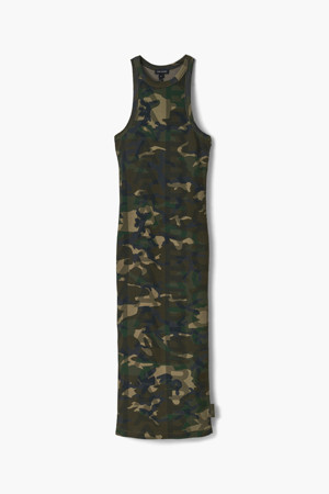 Monogram Camo Racer Rib Dress_Camo Multi (2S4RDR006C35-304)