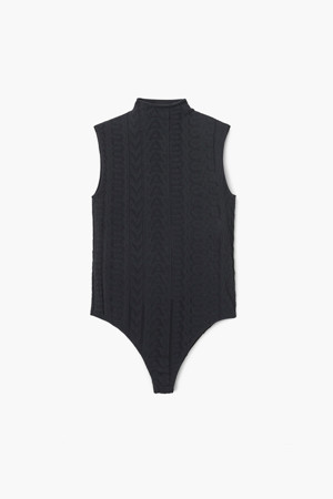 Seamless Monogram Bodysuit_Black (2S4RTP018C07-001)