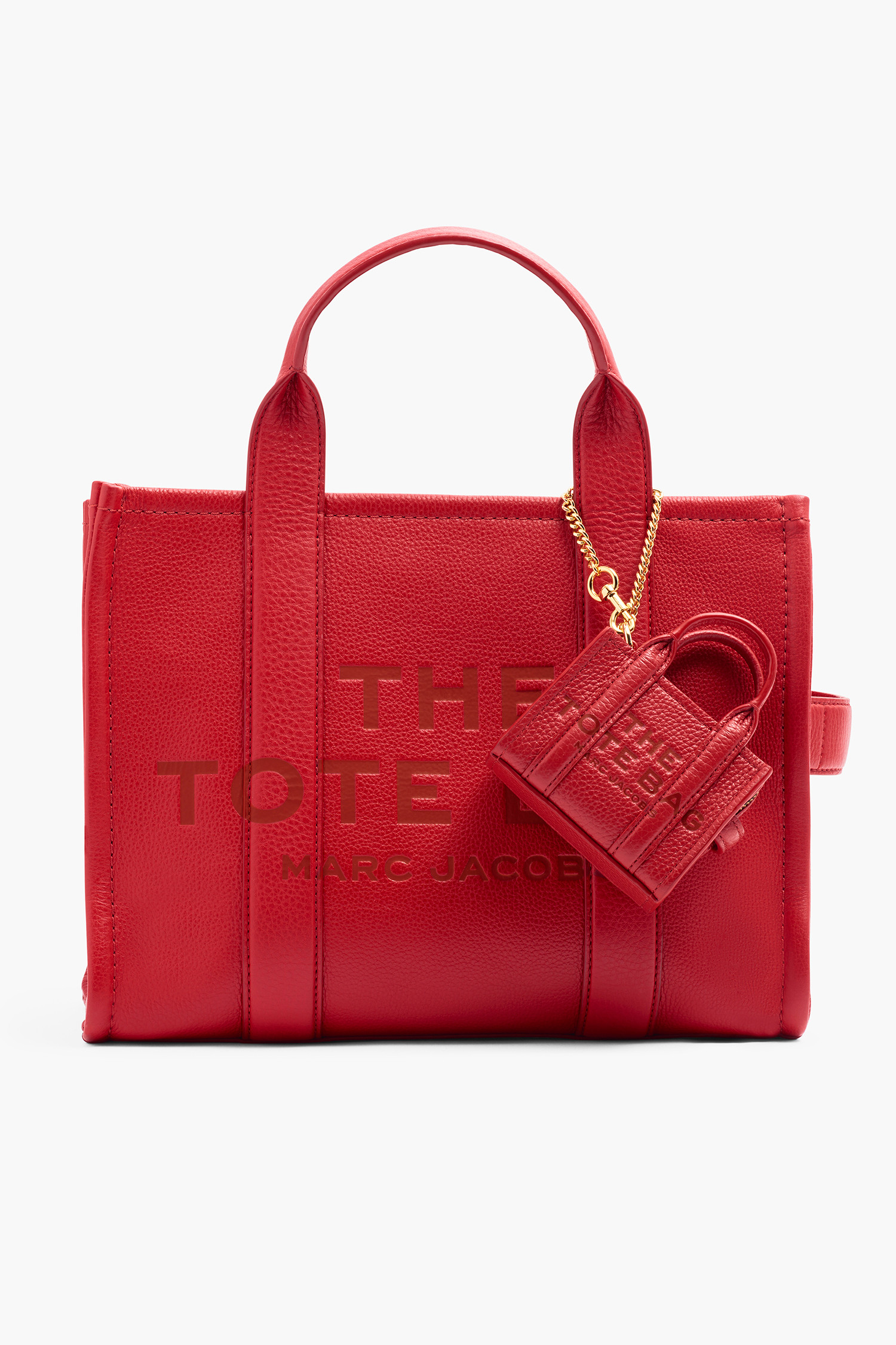 キーホルダー・キーリング MARC JACOBS Woman Key chain Red 2F3SCP005S07 617 MARC JACOBS] Leather The Nano Tote Charm_True Red