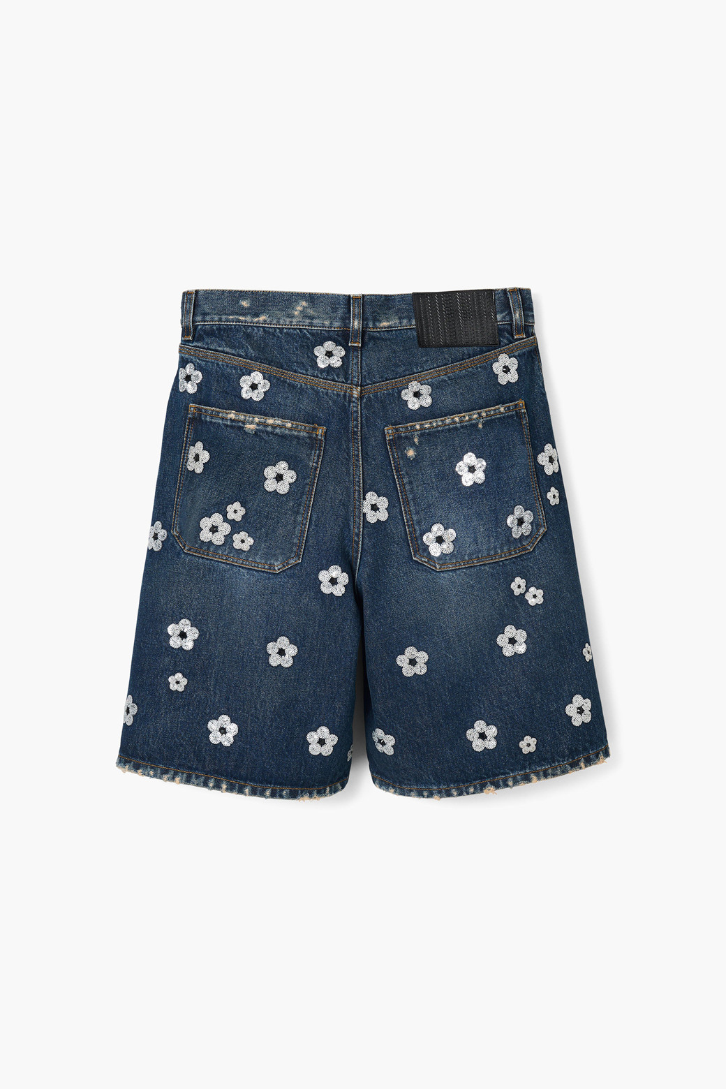 【Marc Jacobs】Sequin Daisy Wide Leg Shorts ショートパンツ Marc Jacobs Daisy Sequined Wide-Leg Denim Bermuda Shorts