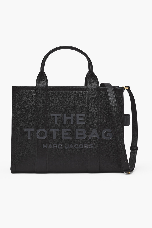 MARC JACOBS - 토트백 - Leather The Medium Tote_BLACK (H004L01PF21-001)