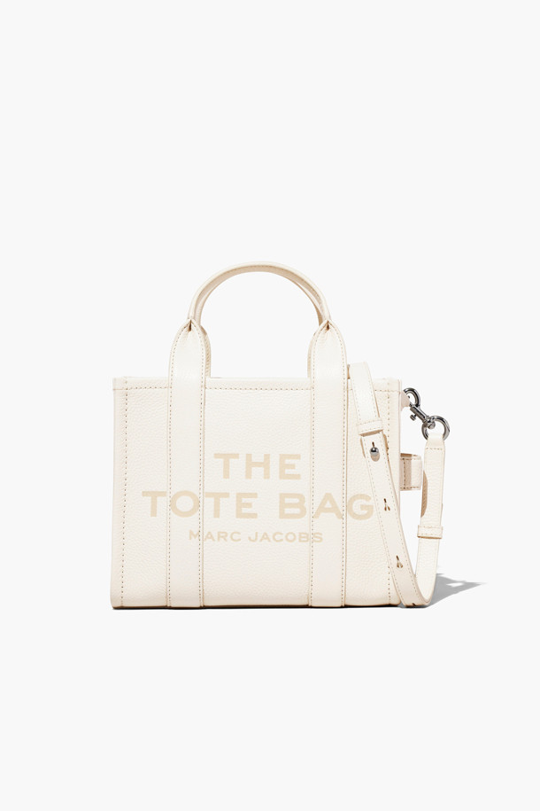 MARC JACOBS - 토트백 - Leather The Small Tote_COTTON/SILVER (H009L01SP21-140)