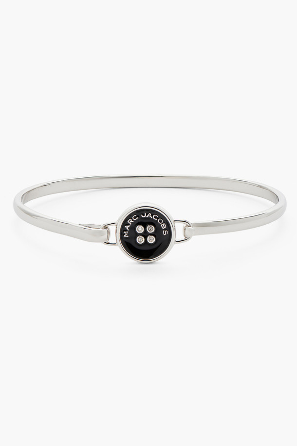 MARC JACOBS - 팔찌/발찌 - Button Enamel Button Hinge Bracelet_SILVER/BLACK (2R4JBR001J34-047)