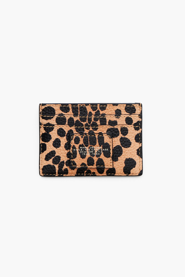 MARC JACOBS - 반지갑 - Cheetah Leather The Items Slg The Card Case_BLACK MULTI (2R4SMP002S02-002)