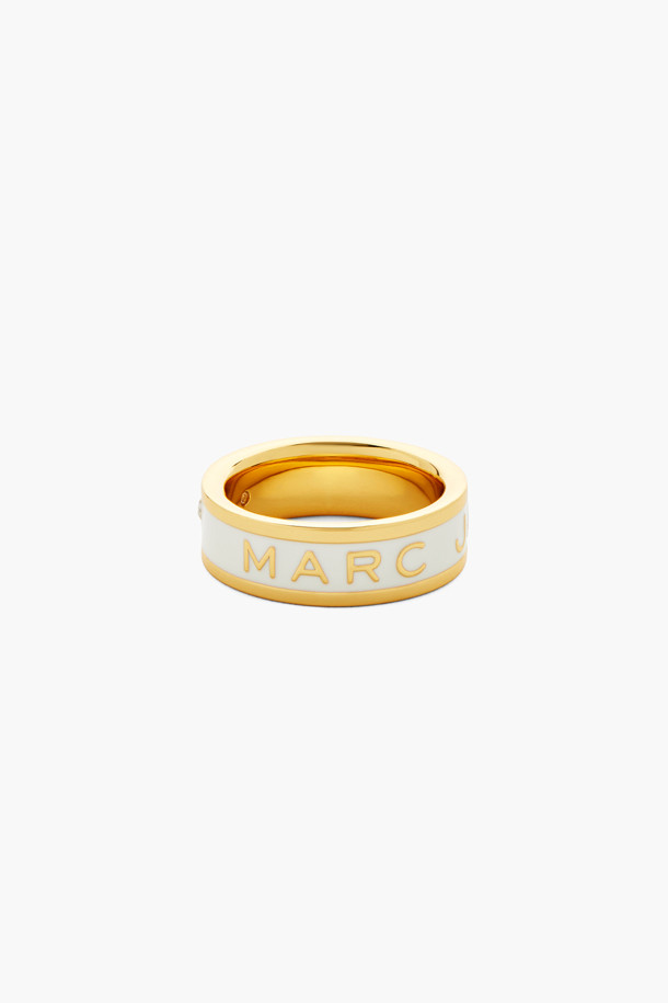 MARC JACOBS - 반지 - Button Enamel Marc Jacobs Enamel Ring_GOLD/CREAM (2R4JRN001J41-109)