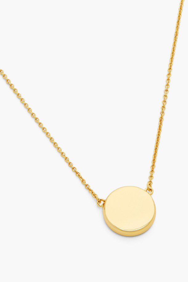 MARC JACOBS - 목걸이 - Button Enamel Button Pendant Necklace_GOLD/CREAM (2R4JNC001J38-109)