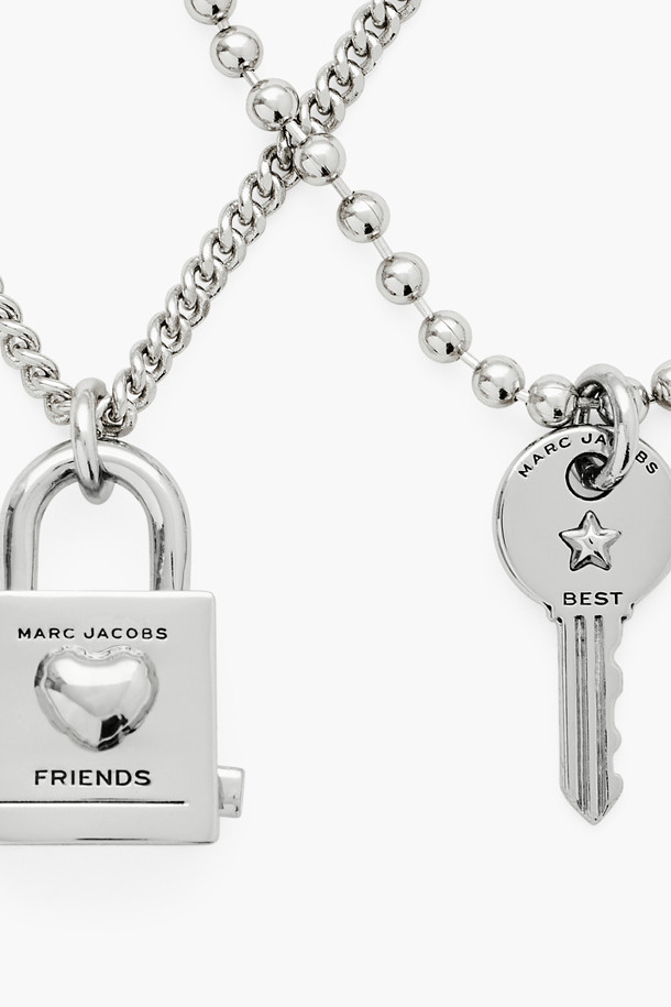 MARC JACOBS - 목걸이 - Friendship Padlock Friendship Padlock Necklace_LIGHT ANTIQUE SILVER (2R4JNC001J24-029)