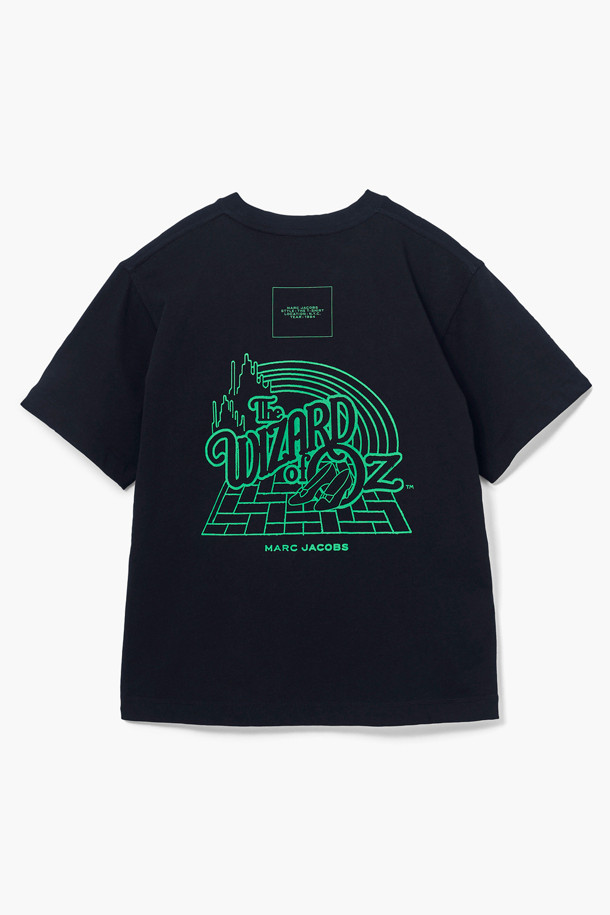 MARC JACOBS - 반소매 티셔츠 - Wizard Of Oz Emerald City The Wizard Of Oz Box Tee_BLACK MULTI (2R4RTP050C05-002)