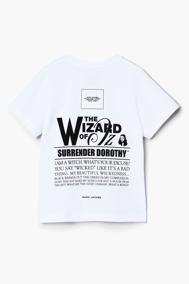 MARC JACOBS - 반소매 티셔츠 - Wizard Of Oz Dorothy The Wizard Of Oz Slim Tee_WHITE MULTI (2R4RTP081C07-101)