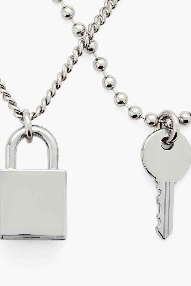 MARC JACOBS - 목걸이 - Friendship Padlock Friendship Padlock Necklace_LIGHT ANTIQUE SILVER (2R4JNC001J24-029)