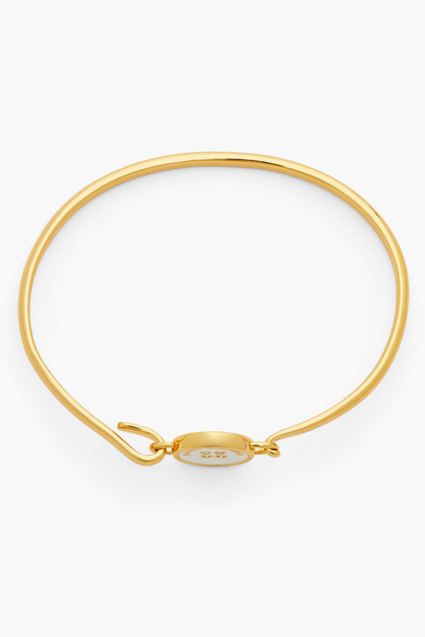 MARC JACOBS - 팔찌/발찌 - Button Enamel Button Hinge Bracelet_GOLD/CREAM (2R4JBR001J34-109)