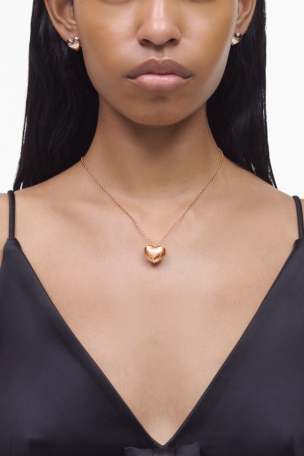 MARC JACOBS - 목걸이 - Balloon Heart Necklace_ANTIQUE ROSE GOLD (2R4JNC001J40-689)