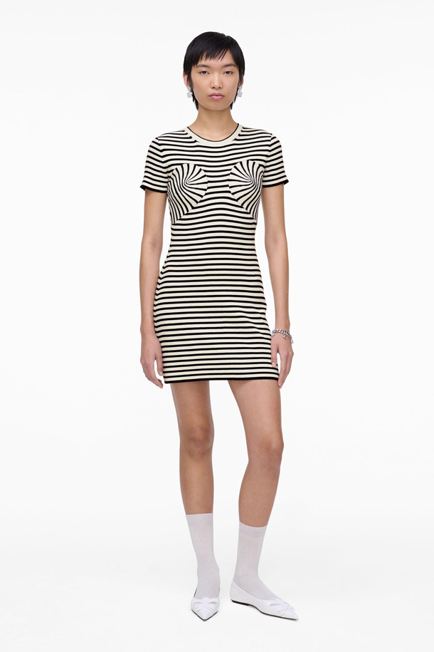 MARC JACOBS - 반소매 원피스 - SEAMED UP KNIT DRESS (2S5RDR003K14-005)