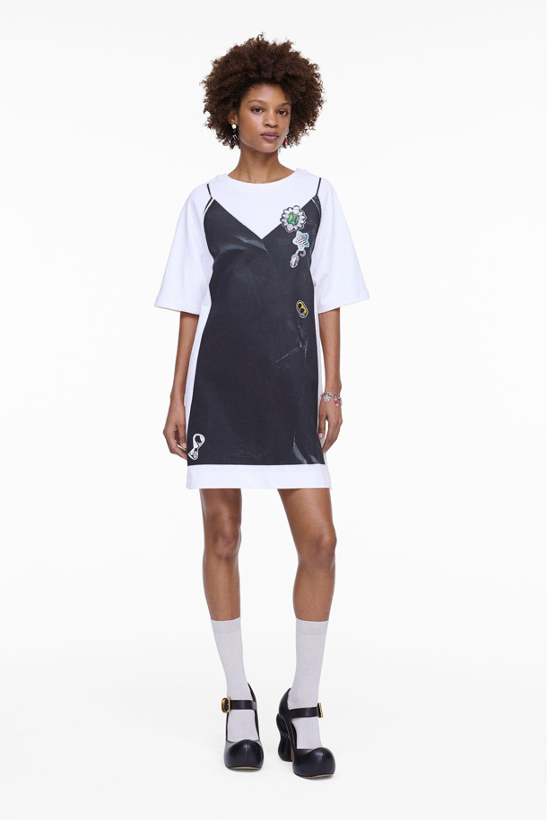 MARC JACOBS - 반소매 원피스 - TROMPE L'OEIL T-SHIRT DRESS (2S5RDR083C14-116)