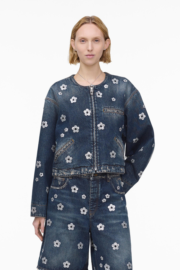 MARC JACOBS - 자켓 - SEQUIN DAISY CROPPED JACKET (2S5RJC050D08-488)