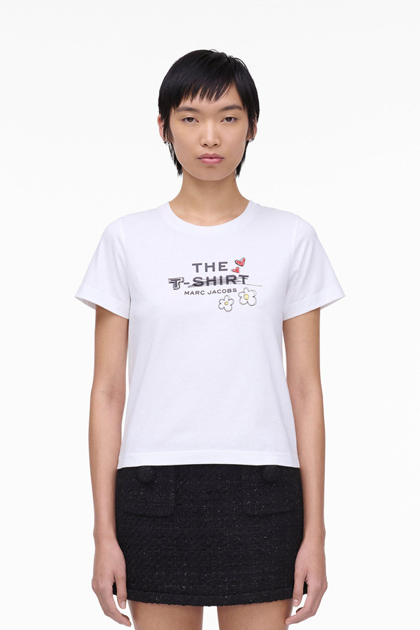 MARC JACOBS - 반소매 티셔츠 - DOODLE SLIM TEE (2S5RTP081C23-100)